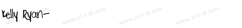 Kelly Ryan字体转换